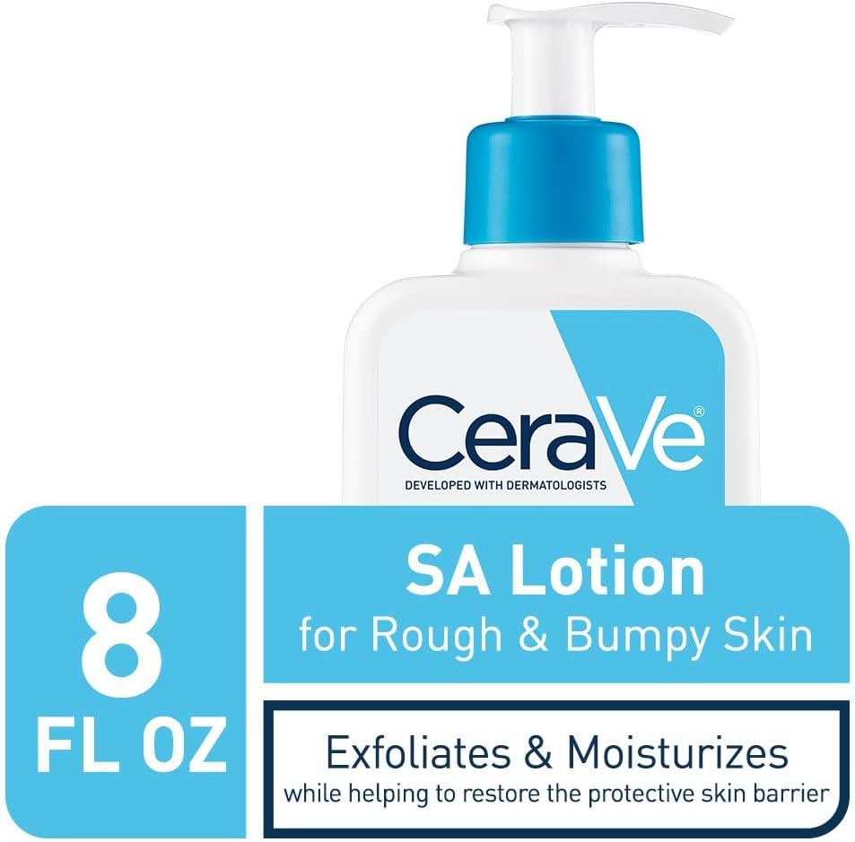 CeraVe SA Lotion for Rough & Bumpy Skin | Vitamin D, Hyaluronic Acid, Lactic Acid & Salicylic Acid Lotion