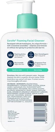 CeraVe, Foaming Facial Cleanser, 12 fl oz (355 ml)